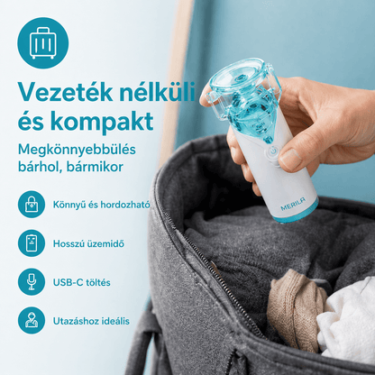 Inhalátor felnőtteknek és gyerekeknek – 30% kedvezménnyel 🎉 - Merila