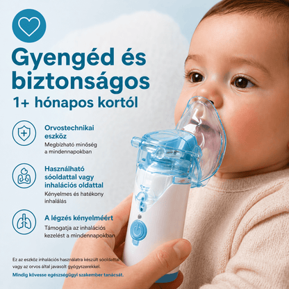 Inhalátor felnőtteknek és gyerekeknek – 30% kedvezménnyel 🎉 - Merila